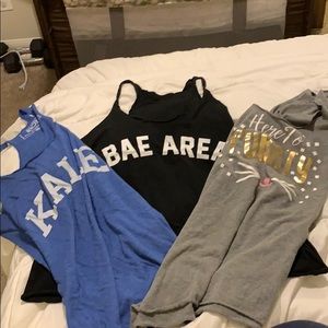 3 cotton workout tanks